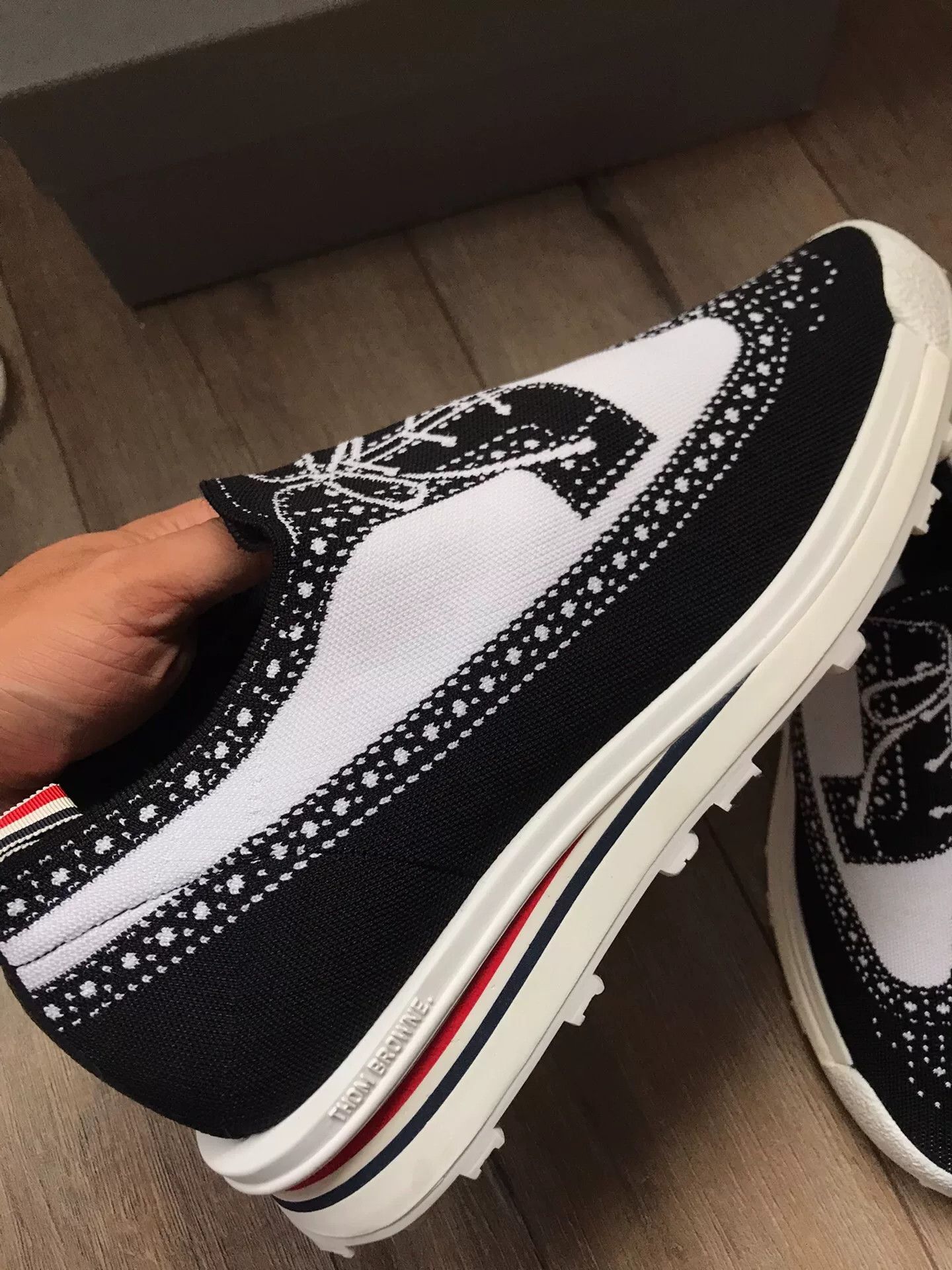 Thom Browne Black White Casual Shoes