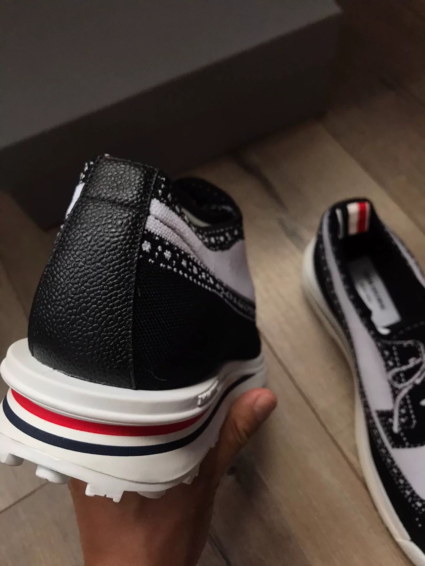 Thom Browne Black White Casual Shoes
