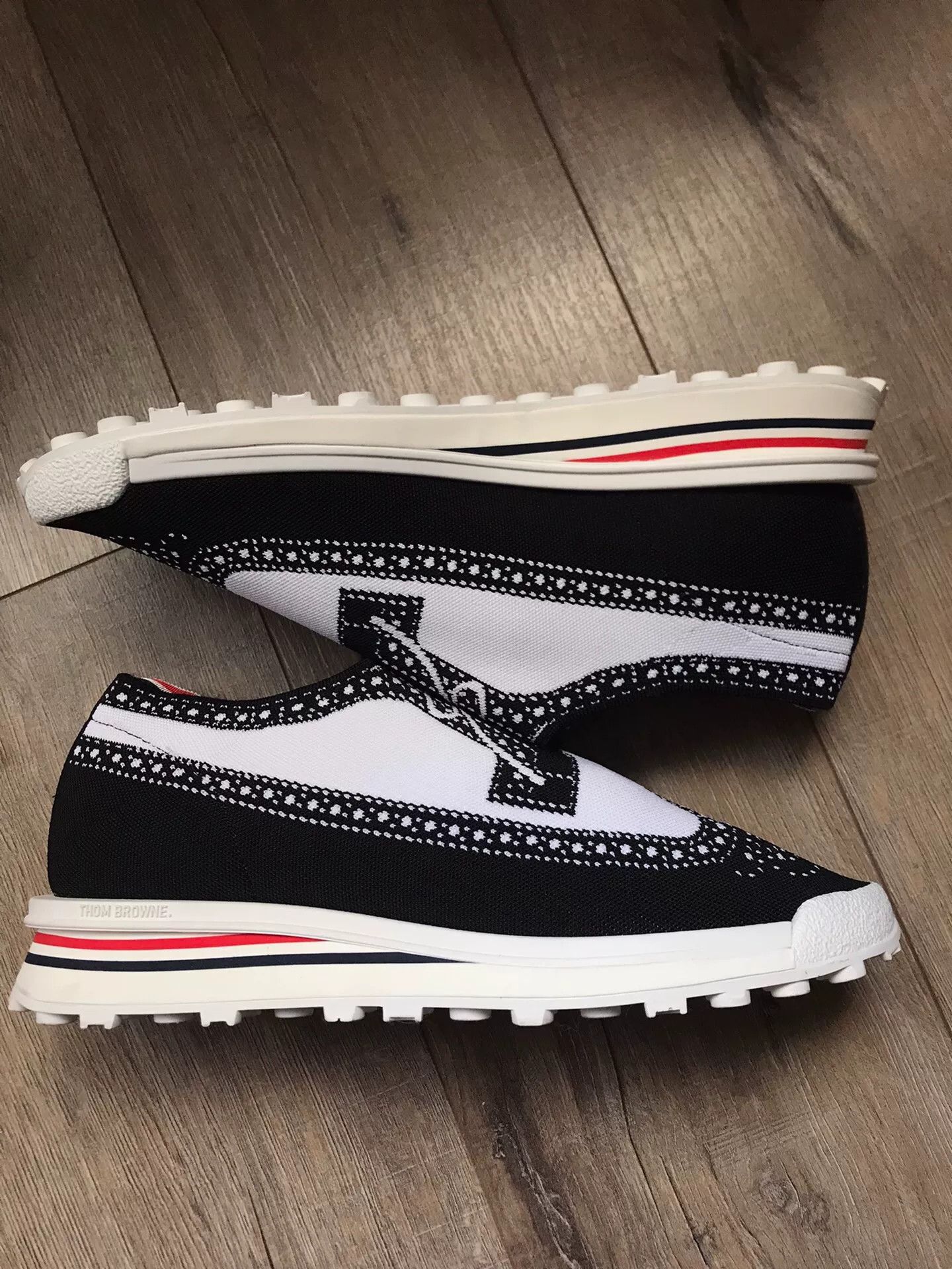 Thom Browne Black White Casual Shoes