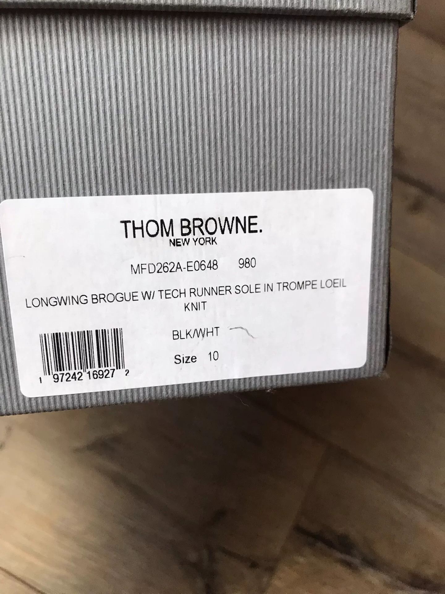 Thom Browne Black White Casual Shoes