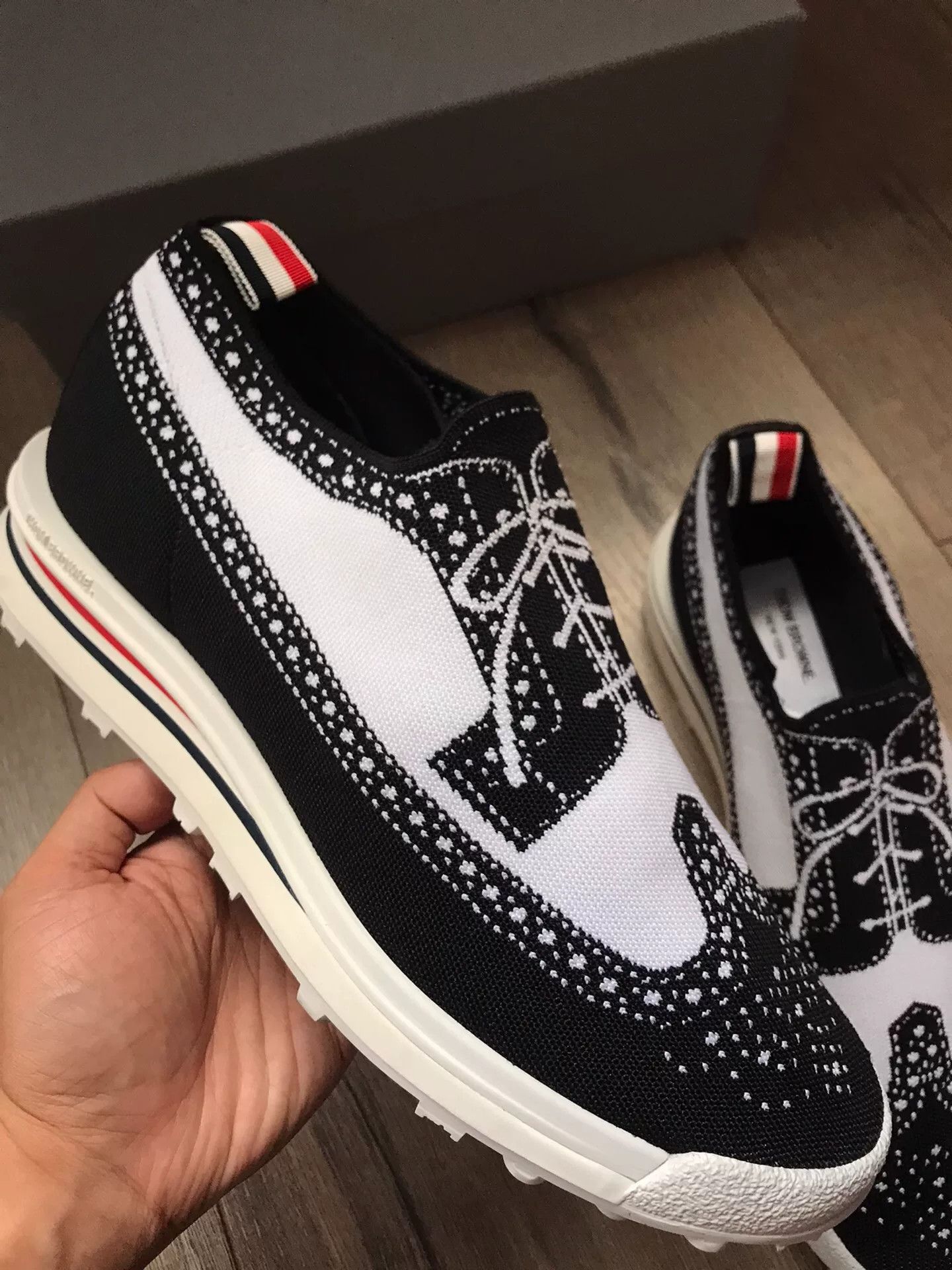 Thom Browne Black White Casual Shoes
