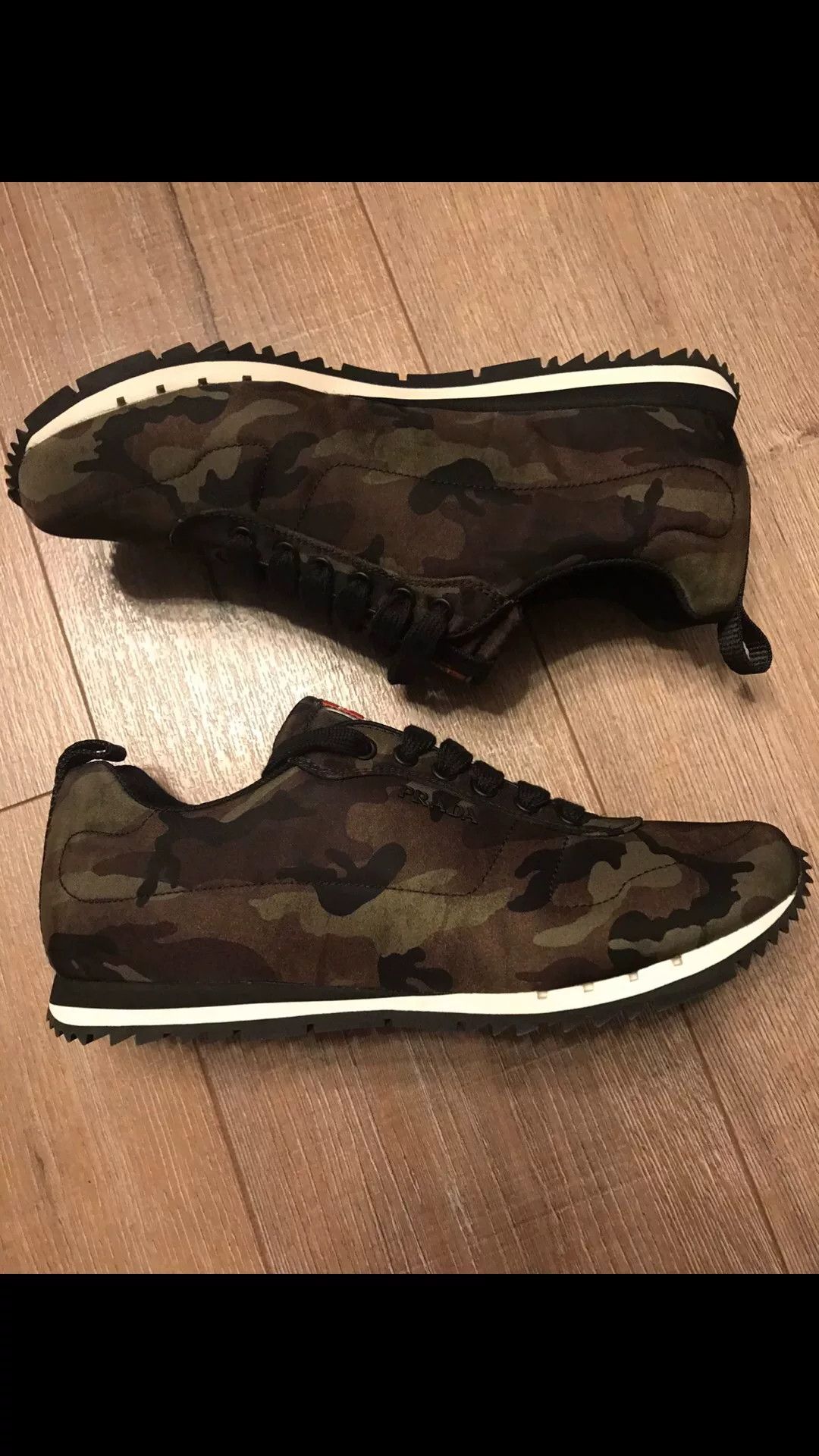 Prada Prada Green Camouflage Casual Shoes Size US 8.5 / EU 41-42 - 5 Thumbnail