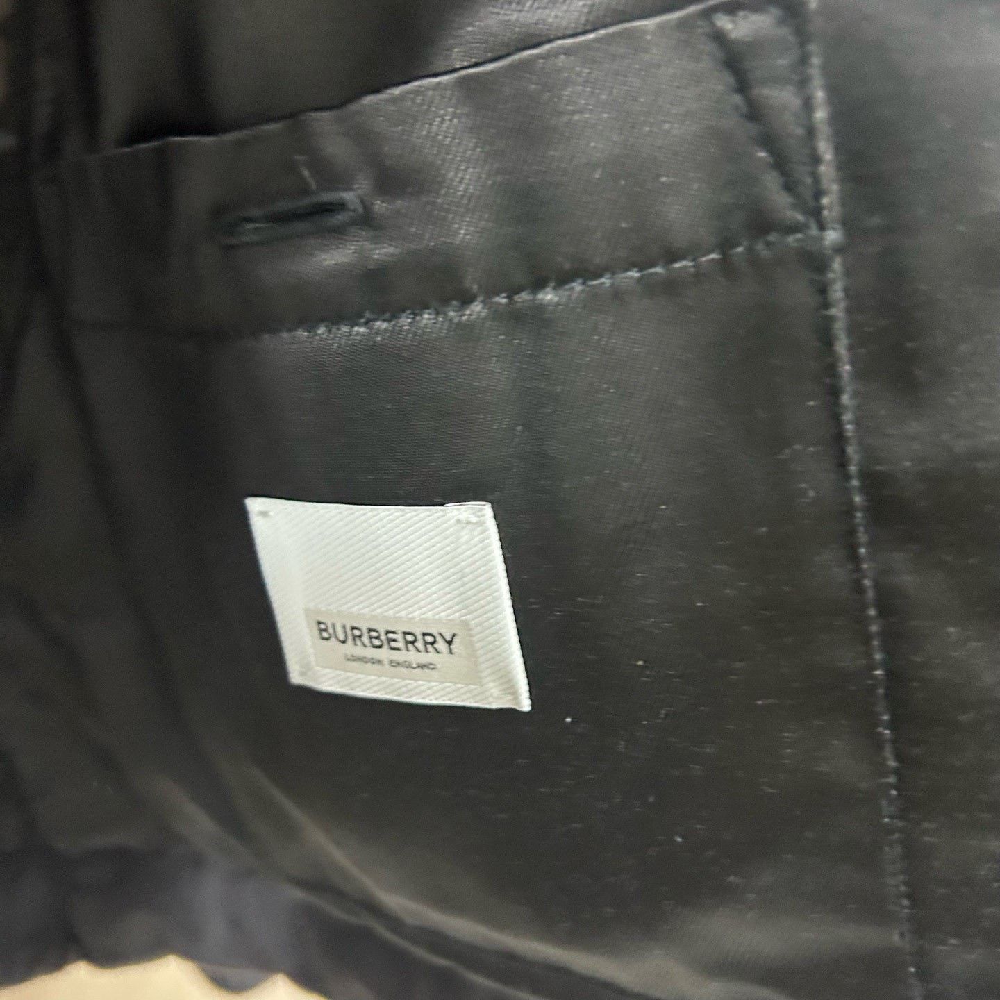 Burberry Burberry Blue Diamond-Quilted Zip Jacket Size US L / EU 52-54 / 3 - 3 Thumbnail
