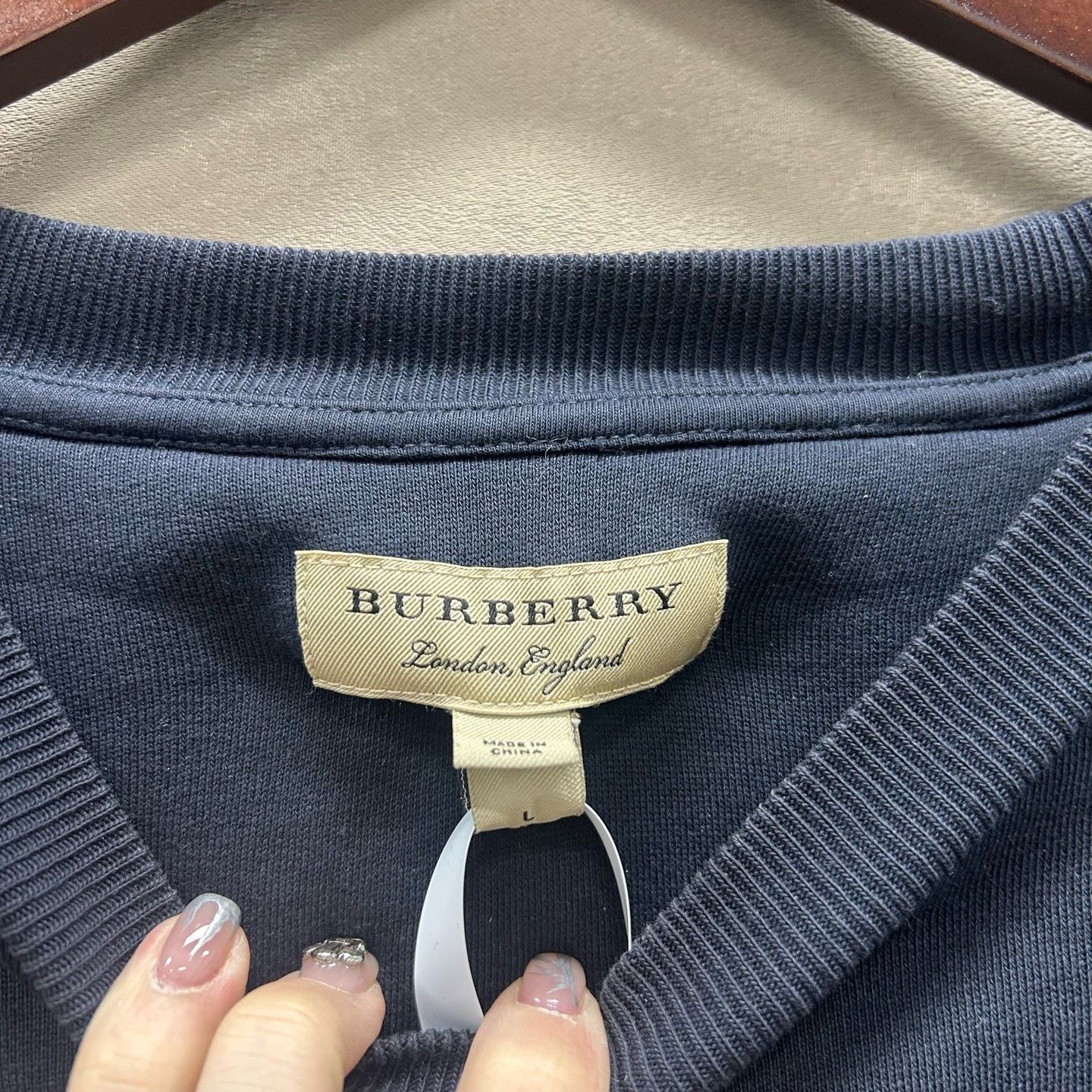 Burberry Burberry Classic Knight Logo Black Sweatshirt Size US L / EU 52-54 / 3 - 4 Thumbnail