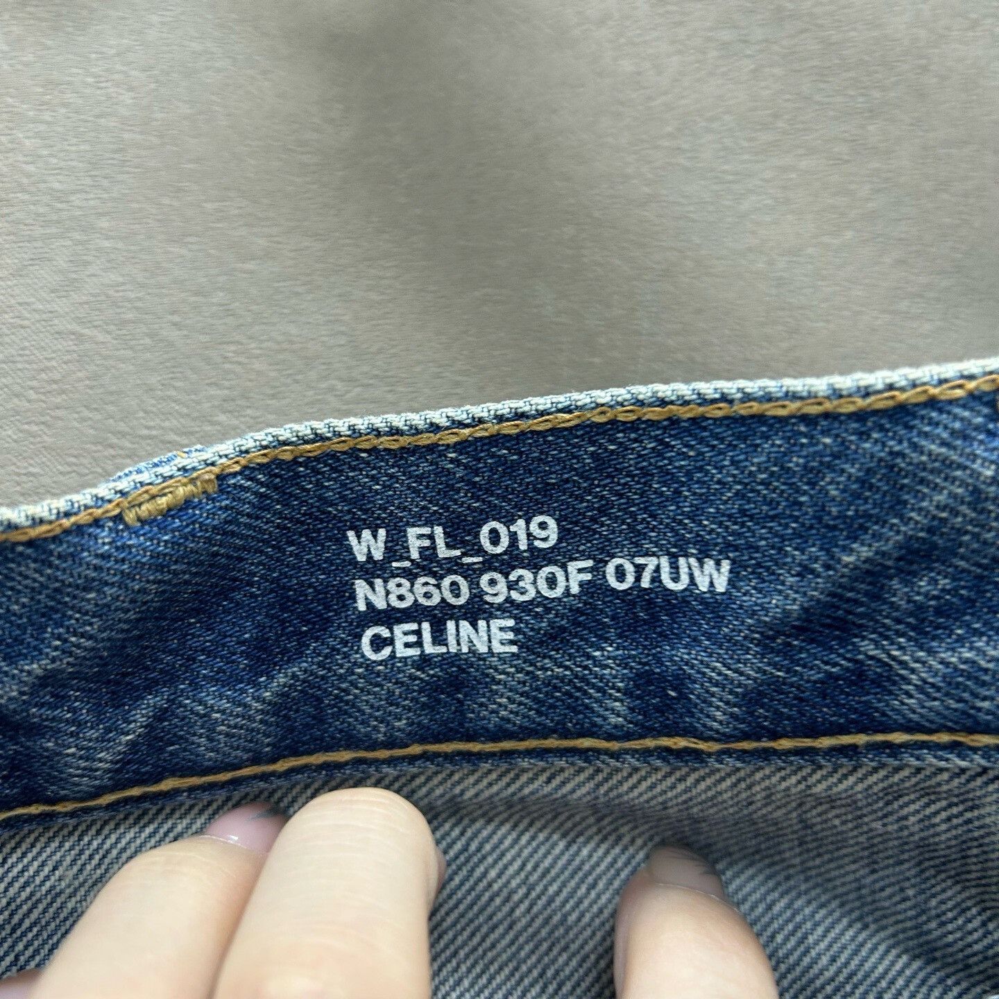 Celine Celine Gold Triomphe Button Blue Jeans Size 27" / US 4 / IT 40 - 4 Thumbnail