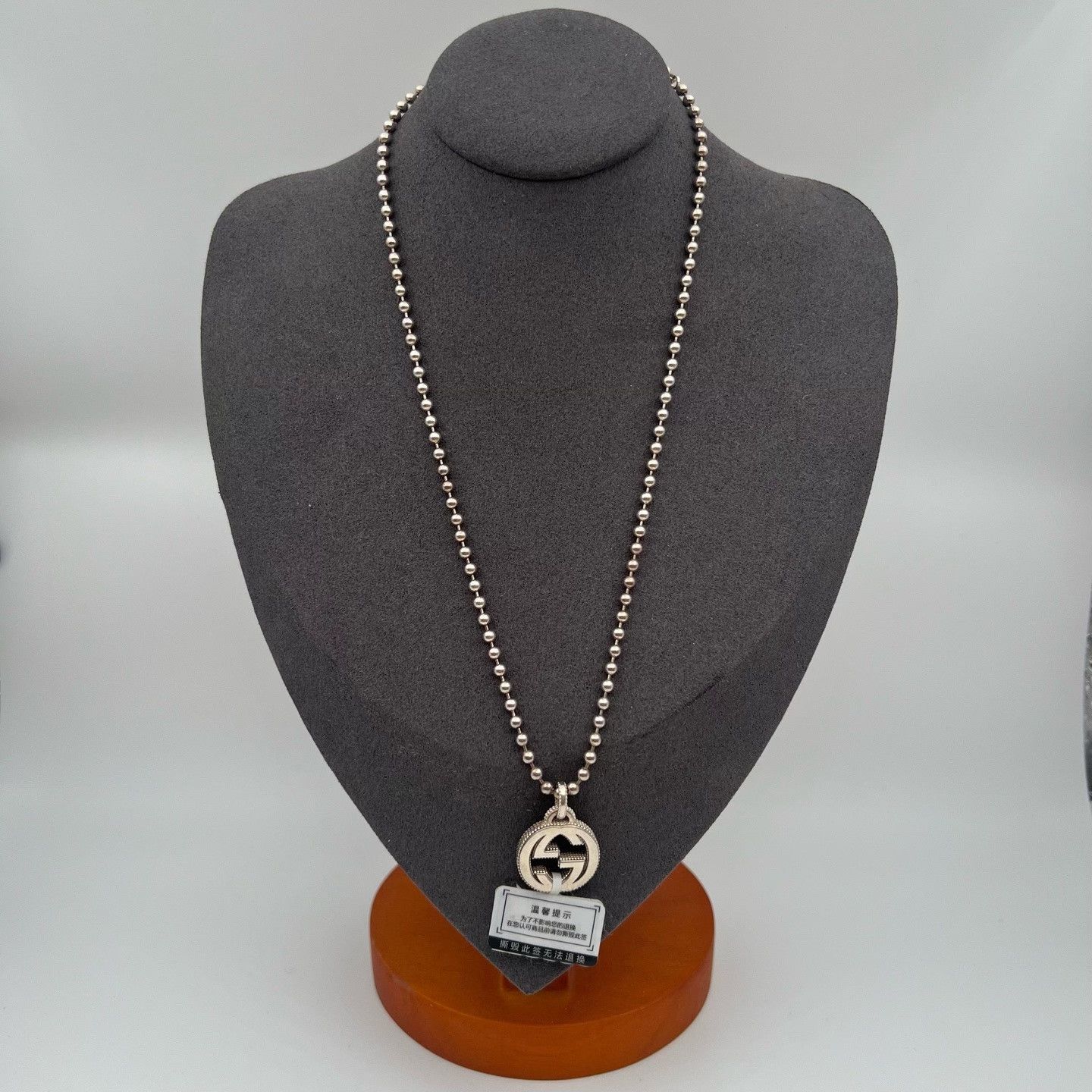 Gucci Gucci Silver Double G Necklace Size ONE SIZE - 2 Thumbnail