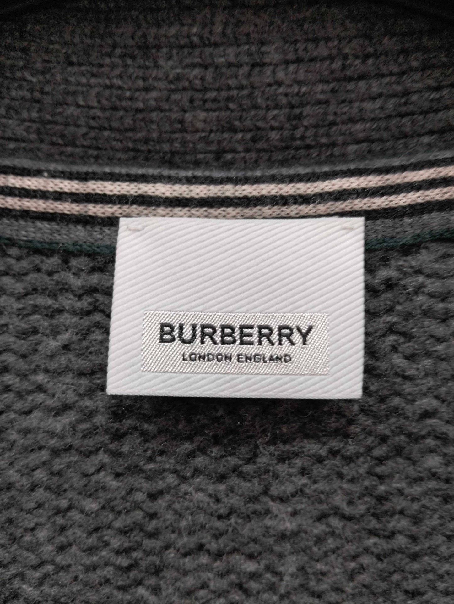 Burberry Burberry Gray Argyle Pattern Cardigan Size US S / EU 44-46 / 1 - 4 Thumbnail