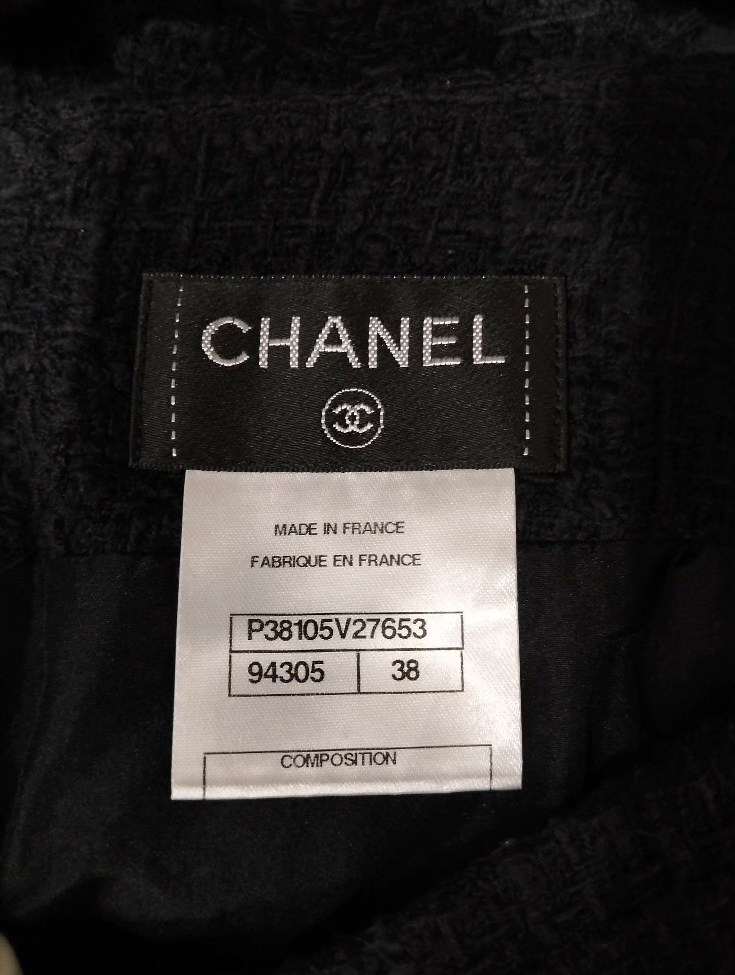 Chanel Chanel Black Textured Short Skirt Size 38" / US 16 / IT 52 - 5 Thumbnail