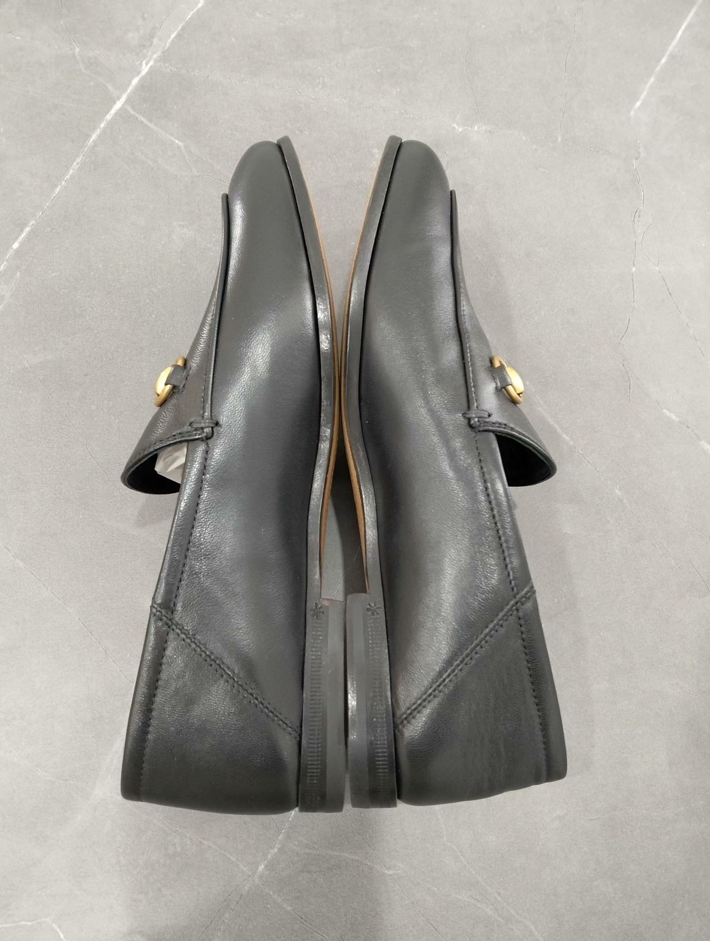 Gucci Gucci Black Leather Horsebit Loafers Size US 4.5 / IT 34.5 - 2 Thumbnail