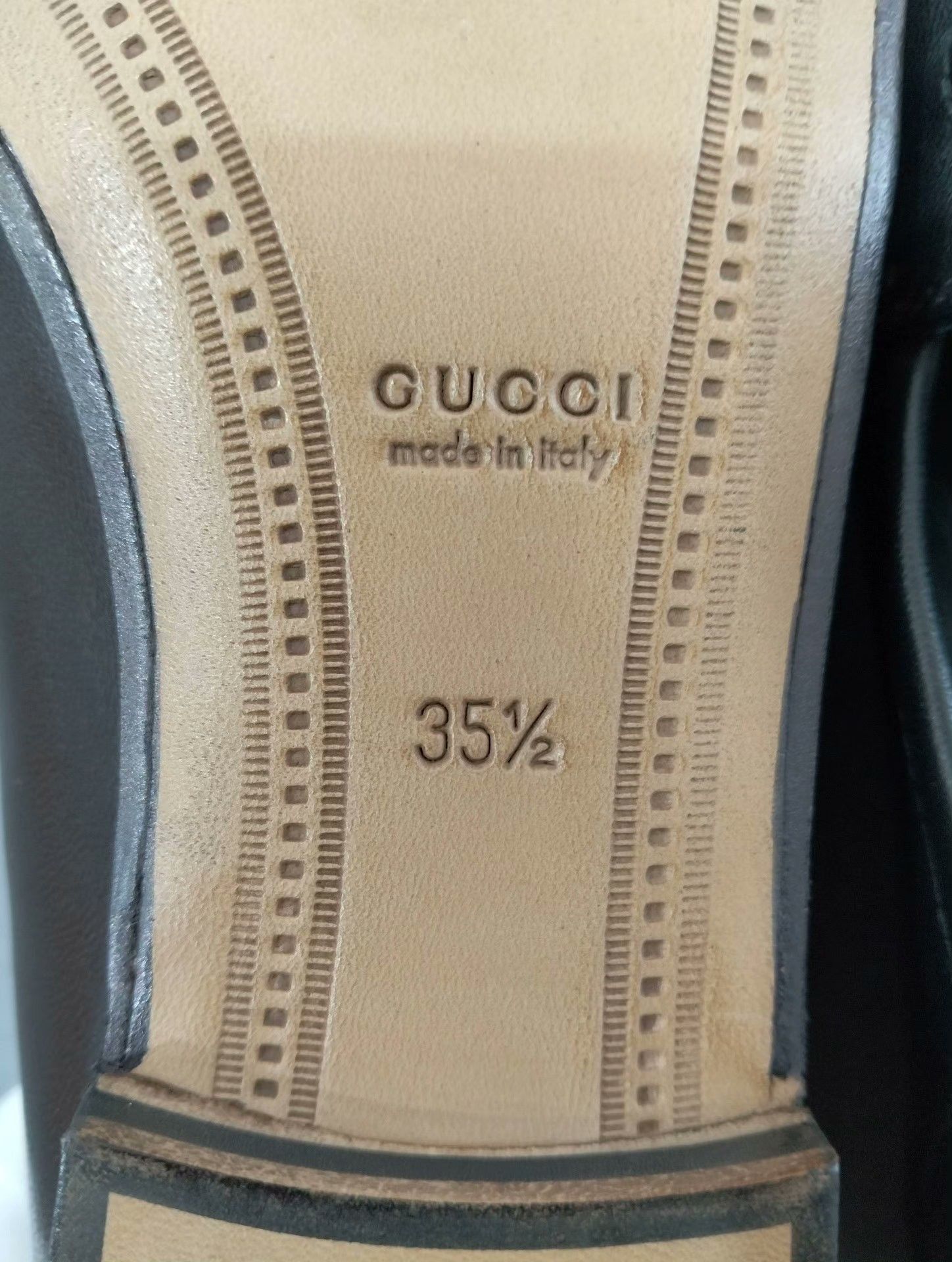 Gucci Gucci Black Leather Horsebit Loafers Size US 4.5 / IT 34.5 - 3 Thumbnail