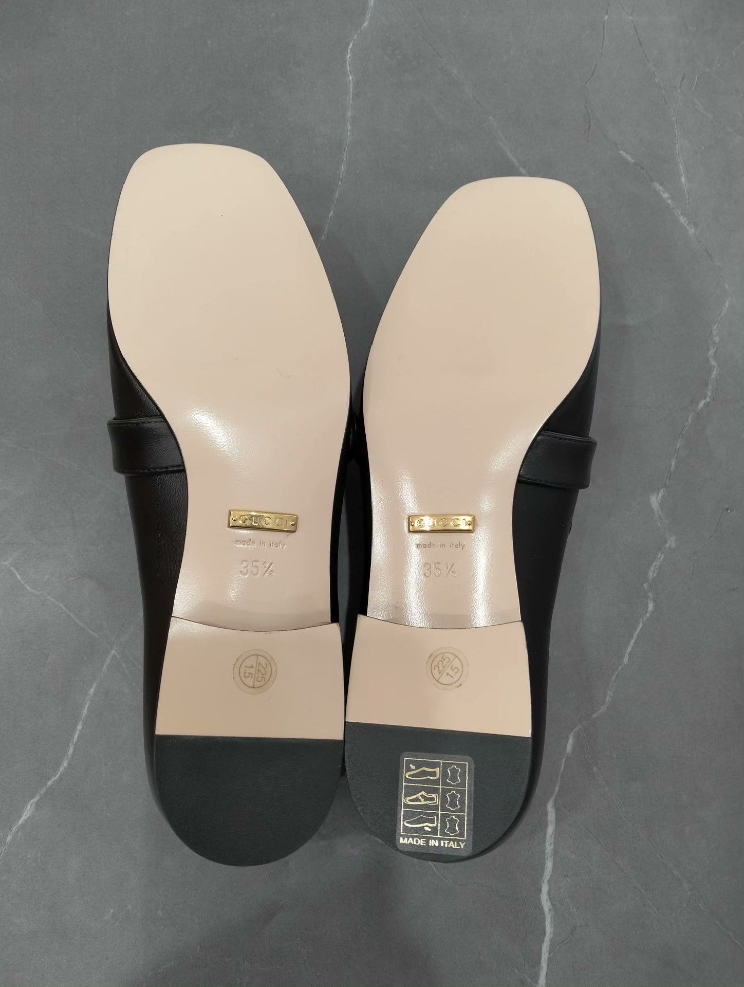 Gucci Gucci Black Leather Loafers Size US 4.5 / IT 34.5 - 8 Thumbnail
