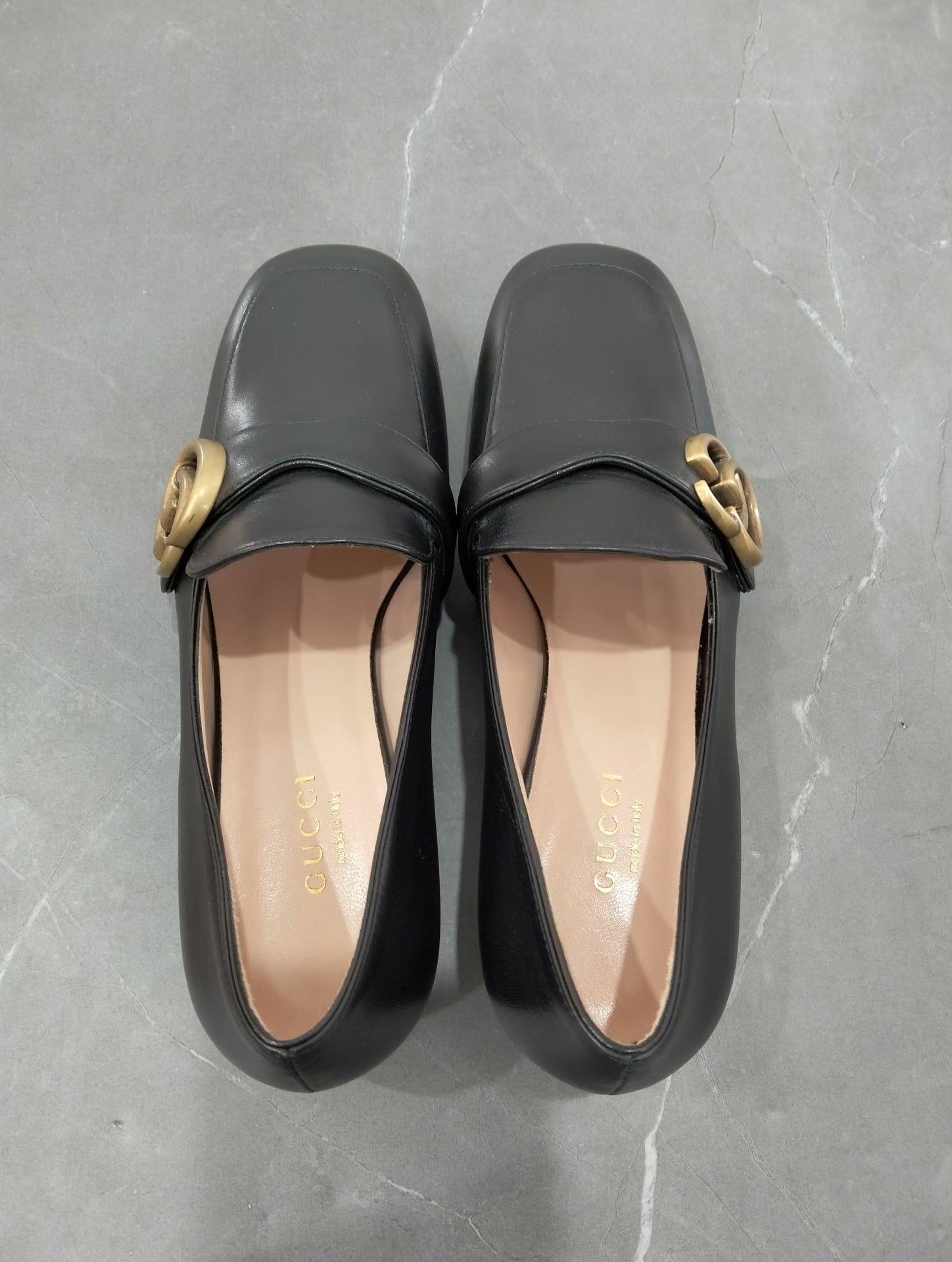 Gucci Gucci Black Leather Loafers Size US 4.5 / IT 34.5 - 4 Thumbnail