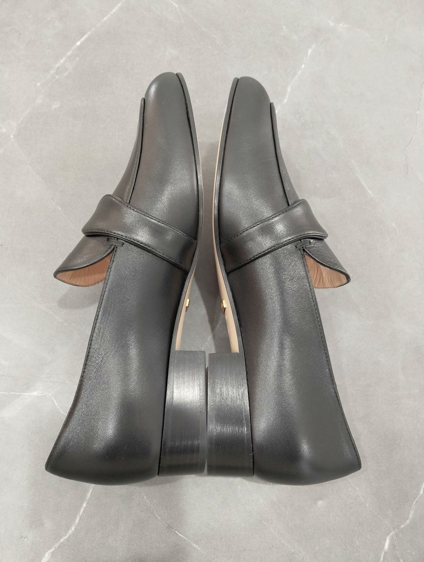 Gucci Gucci Black Leather Loafers Size US 4.5 / IT 34.5 - 2 Thumbnail