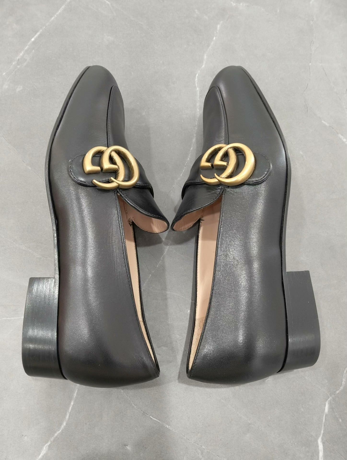 Gucci Gucci Black Leather Loafers Size US 4.5 / IT 34.5 - 5 Thumbnail