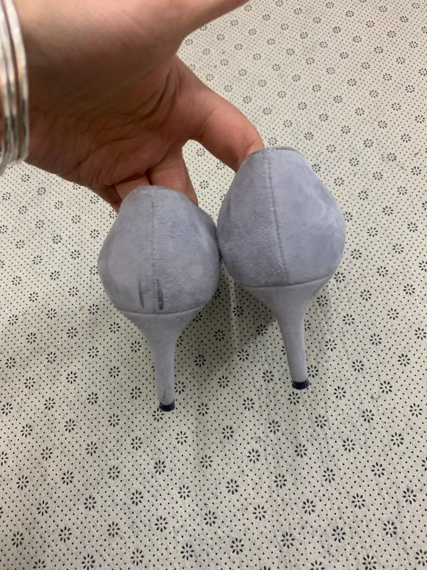 Stuart Weitzman Stuart Weitzman Blue-Purple Suede Heels Size US 5 / IT 35 - 3 Thumbnail