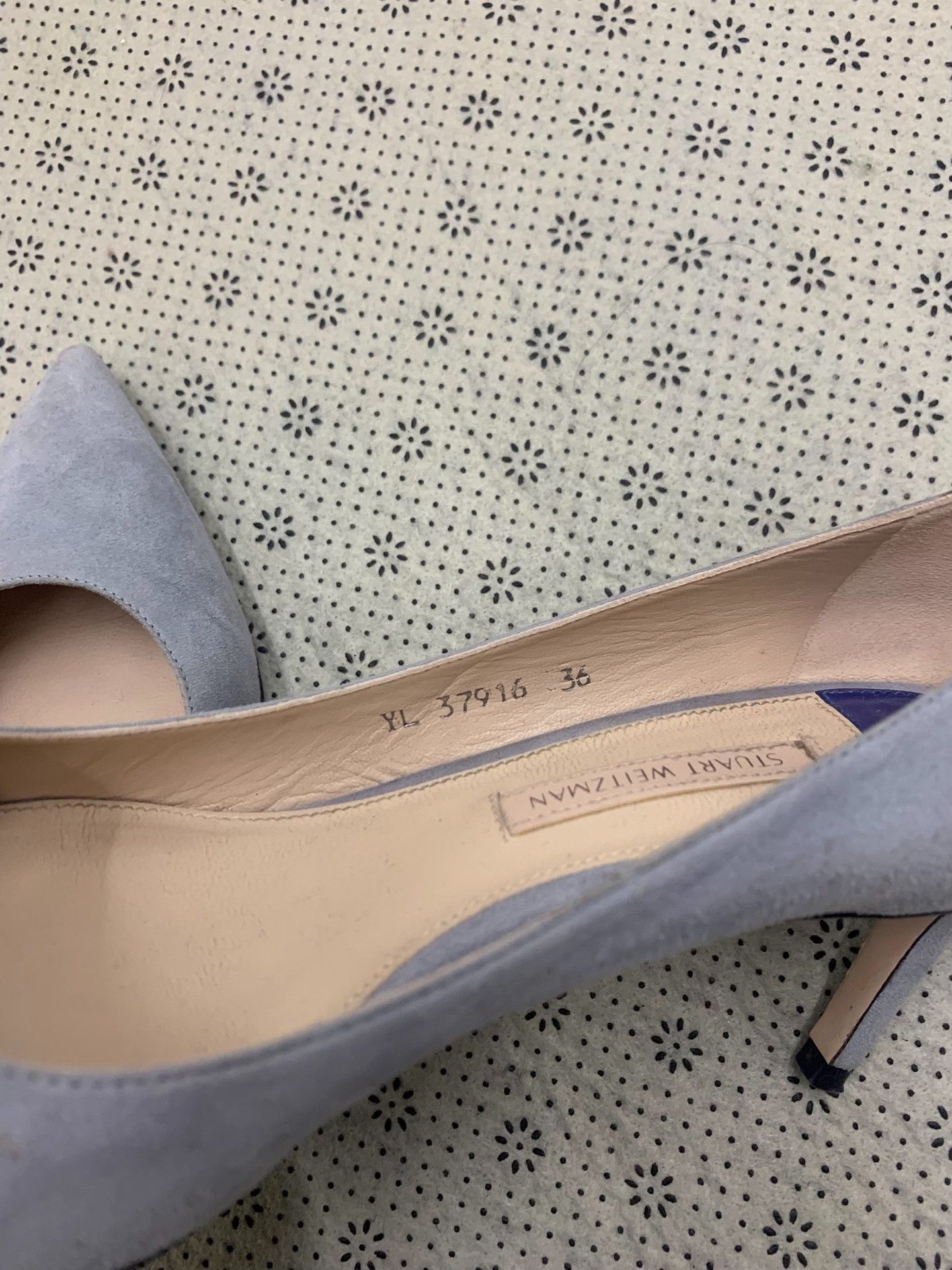 Stuart Weitzman Stuart Weitzman Blue-Purple Suede Heels Size US 5 / IT 35 - 5 Thumbnail