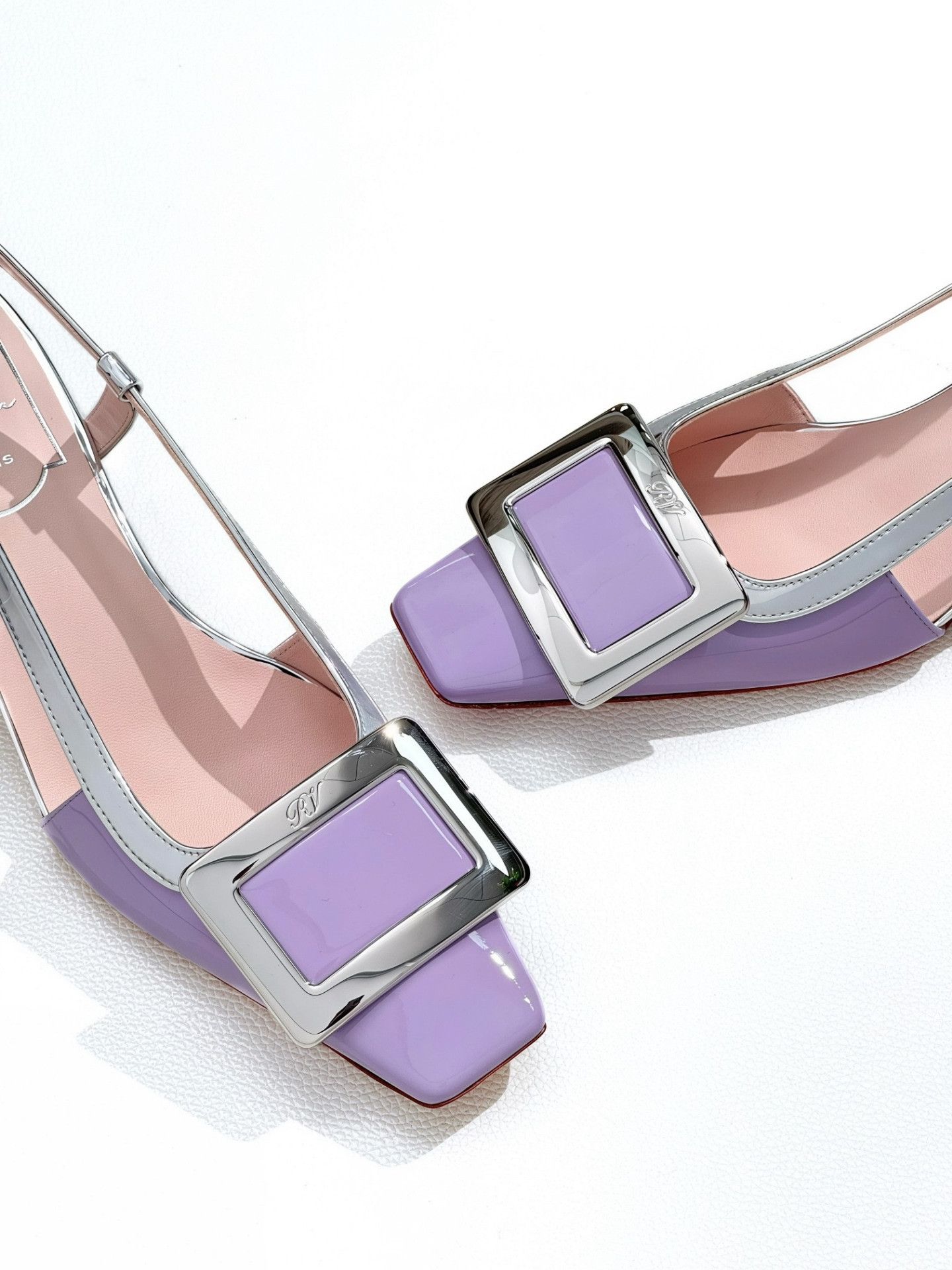 Roger Vivier Rv Roger Vivier Leather Block Heel Heels Size US 4.5 / IT 34.5 - 3 Thumbnail