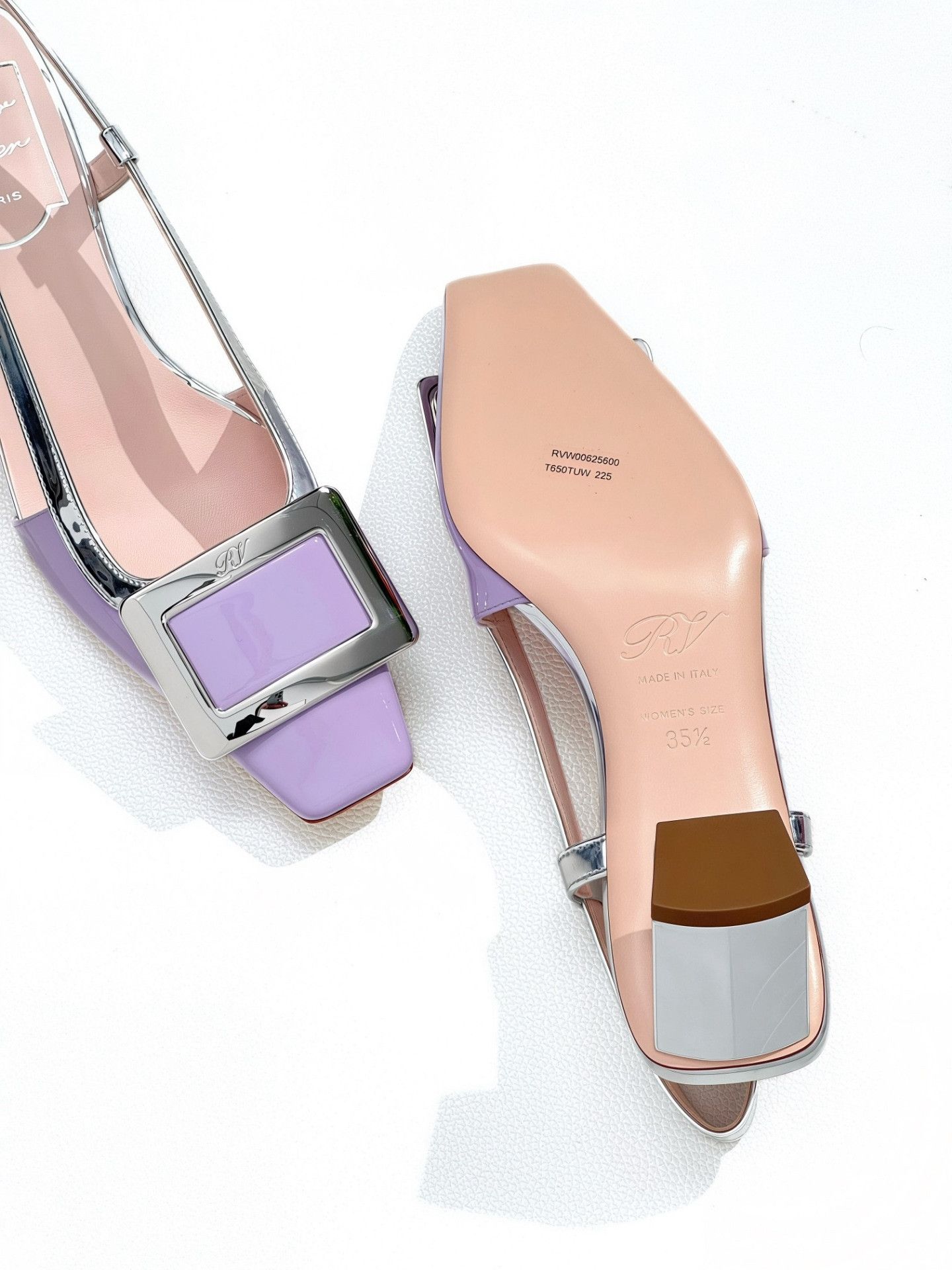 Roger Vivier Rv Roger Vivier Leather Block Heel Heels Size US 4.5 / IT 34.5 - 5 Thumbnail