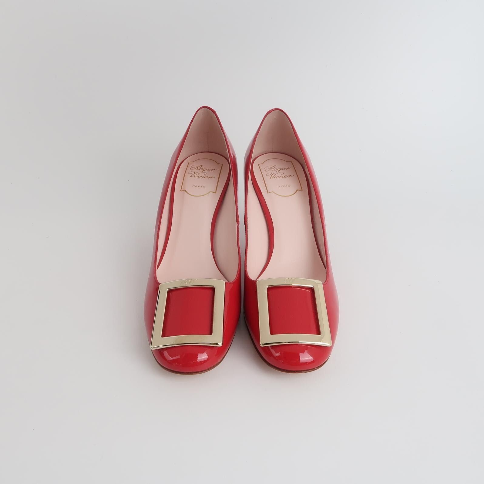 Roger Vivier Roger Vivier Red High Heels Size US 7.5 / IT 37.5 - 2 Thumbnail