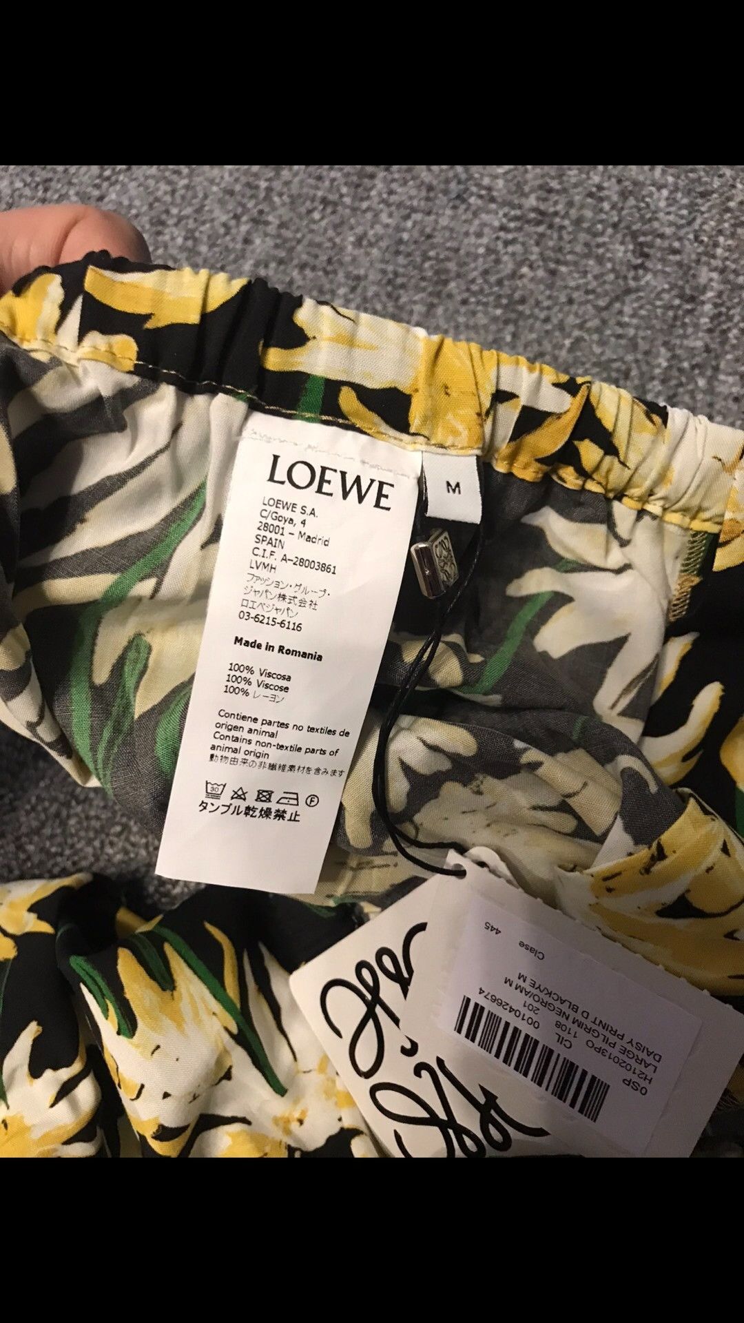 Loewe Loewe Blue White Striped Daisy Shorts Size 40" / US 18 - 8 Thumbnail