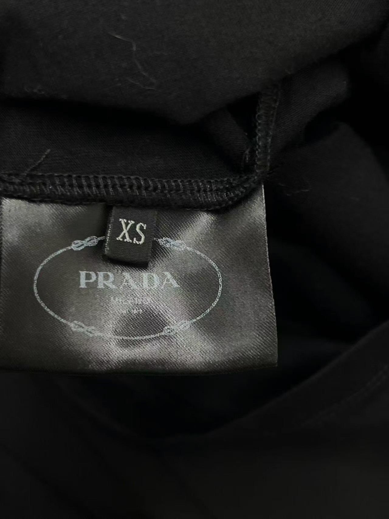Prada Prada Black Triangle Logo Short-Sleeve T-shirt Size XS / US 0-2 / IT 36-38 - 5 Thumbnail