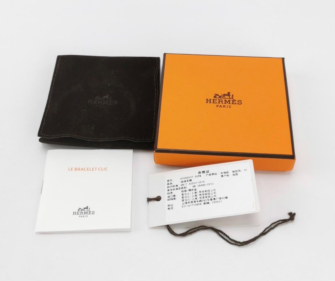 Hermes Hermès Gold Pink H Bracelet PM Size ONE SIZE - 3 Thumbnail