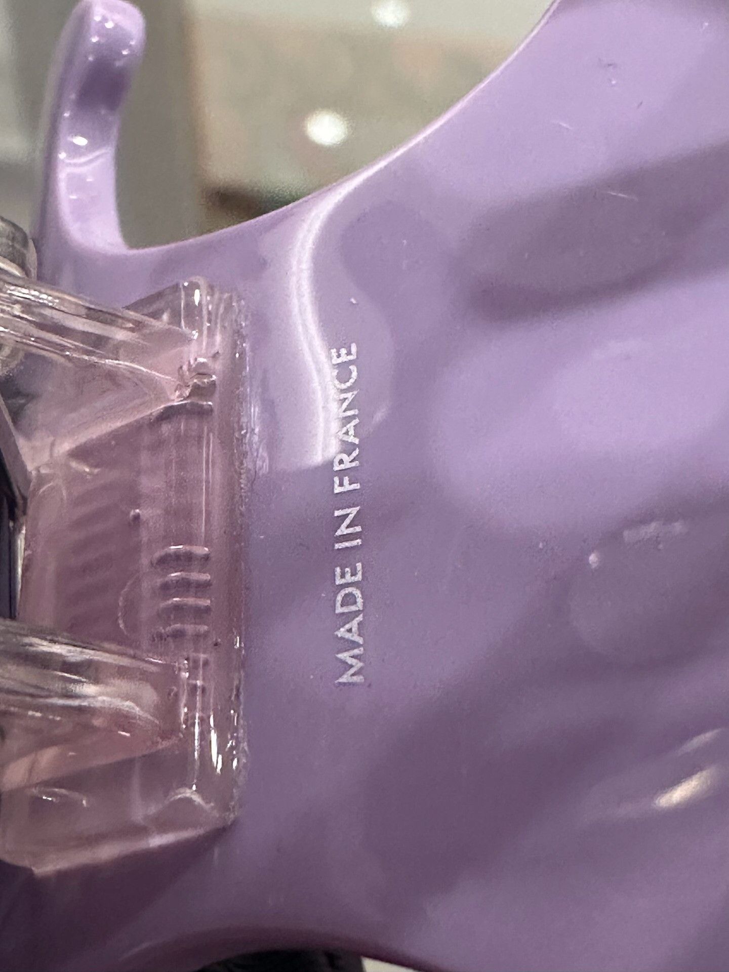 Celine Celine Purple Triomphe Shark Hair Clip Size ONE SIZE - 7 Thumbnail
