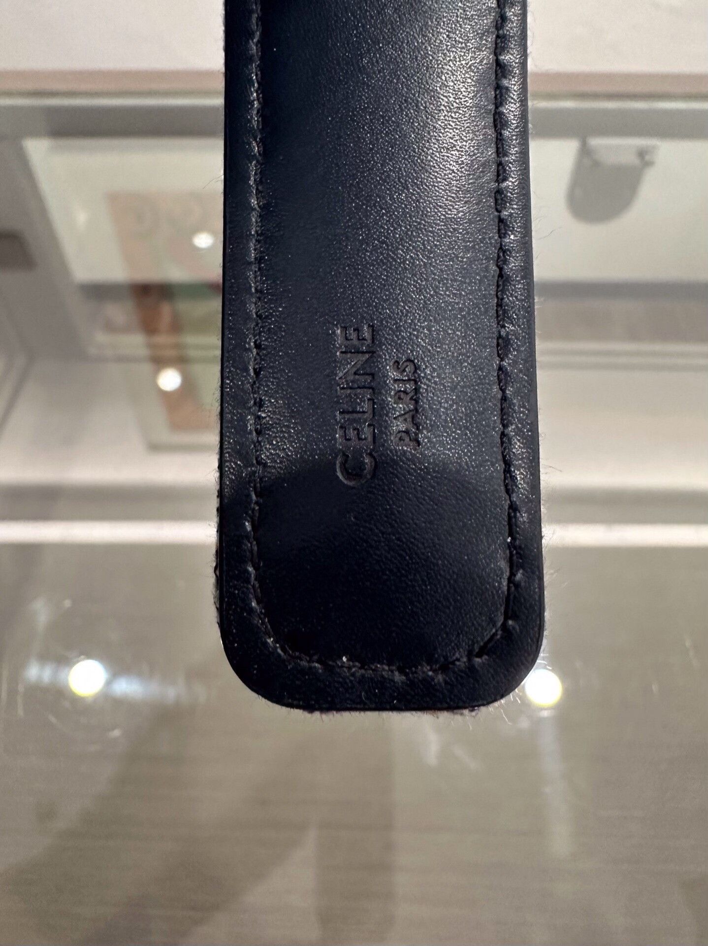 Celine Celine Triomphe Denim Logo Hair Hoop Size ONE SIZE - 6 Thumbnail