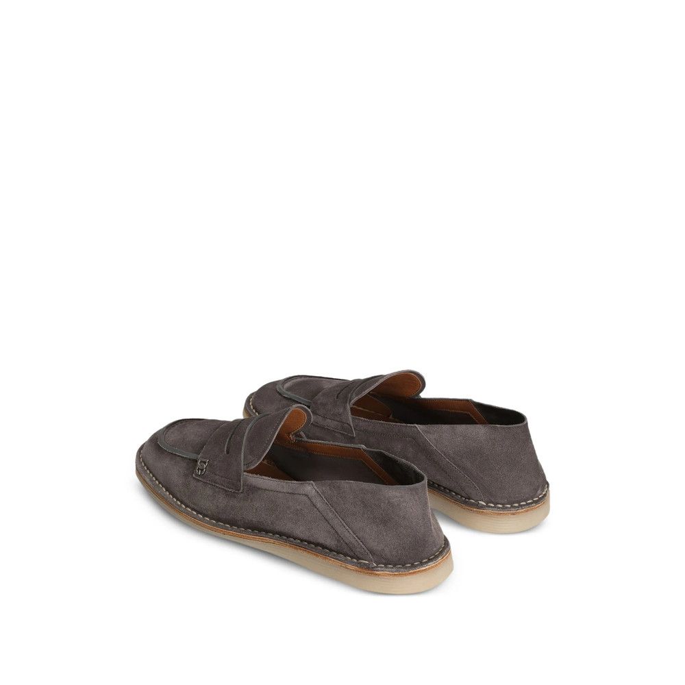 Dolce & Gabbana Dolce & Gabbana GREY Loafers Size US 7 / EU 40 - 4 Thumbnail