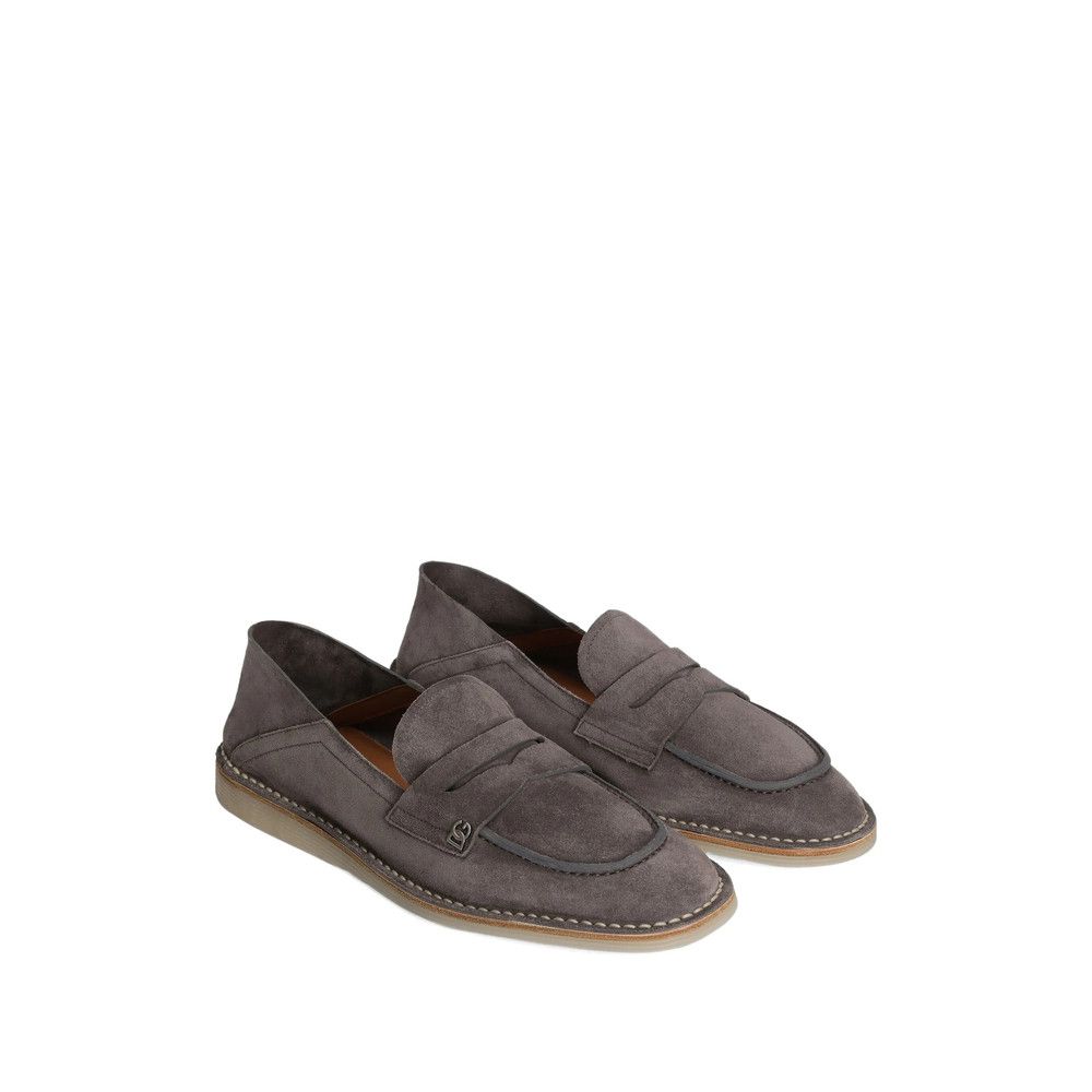 Dolce & Gabbana Dolce & Gabbana GREY Loafers Size US 10 / EU 43 - 2 Thumbnail