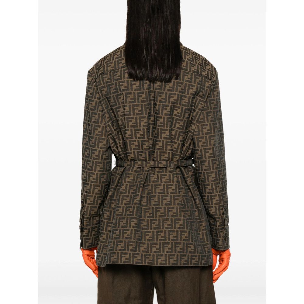 Fendi Fendi BROWN Jackets - Fitted Jackets Size M / US 6-8 / IT 42-44 - 2 Thumbnail