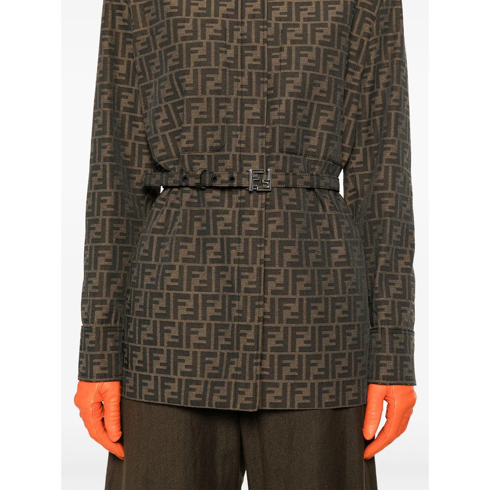 Fendi Fendi BROWN Jackets - Fitted Jackets Size M / US 6-8 / IT 42-44 - 4 Thumbnail