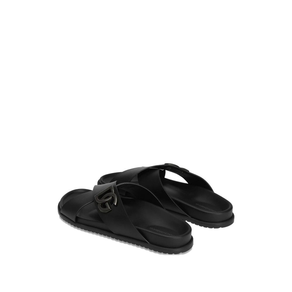 Dolce & Gabbana Dolce & Gabbana BLACK Sandals Size US 8 / EU 41 - 3 Thumbnail