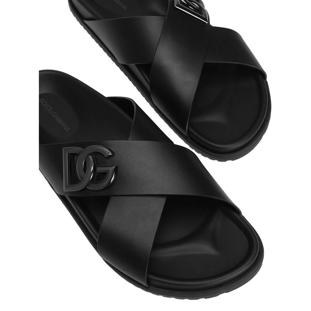 Dolce & Gabbana Dolce & Gabbana BLACK Sandals Size US 8 / EU 41 - 4 Thumbnail