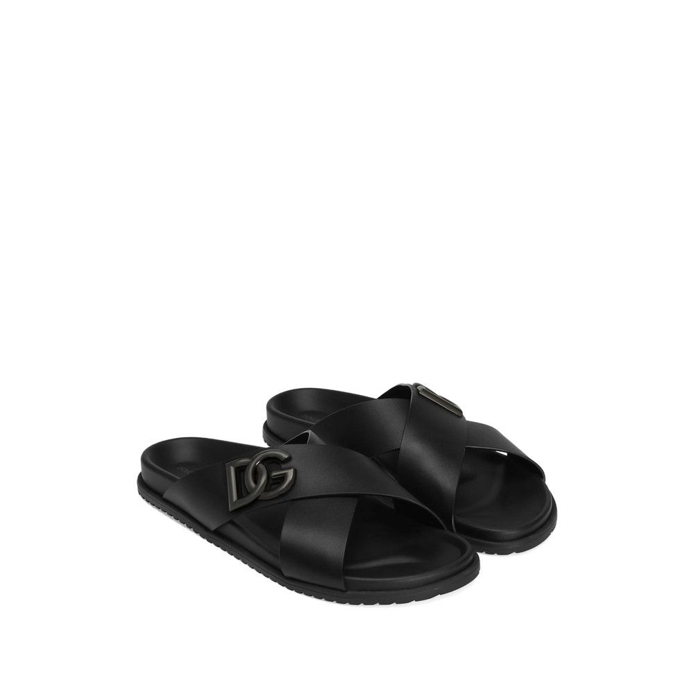 Dolce & Gabbana Dolce & Gabbana BLACK Sandals Size US 9 / EU 42 - 2 Thumbnail