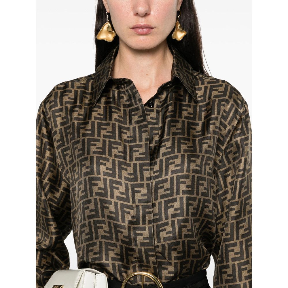 Fendi Fendi BROWN Tops - Shirts Size M / US 6-8 / IT 42-44 - 2 Thumbnail