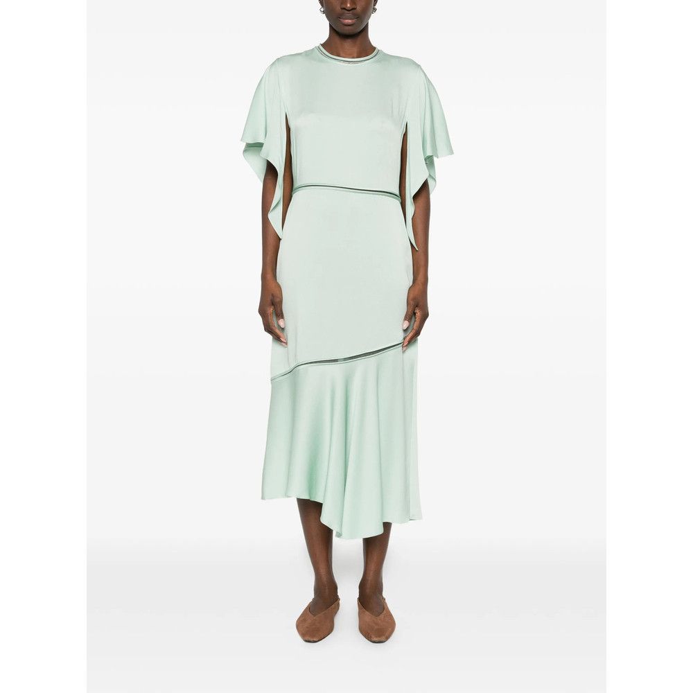 Fabiana Filippi Fabiana Filippi GREEN Dresses - Day Dresses Size L / US 10 / IT 46 - 4 Thumbnail