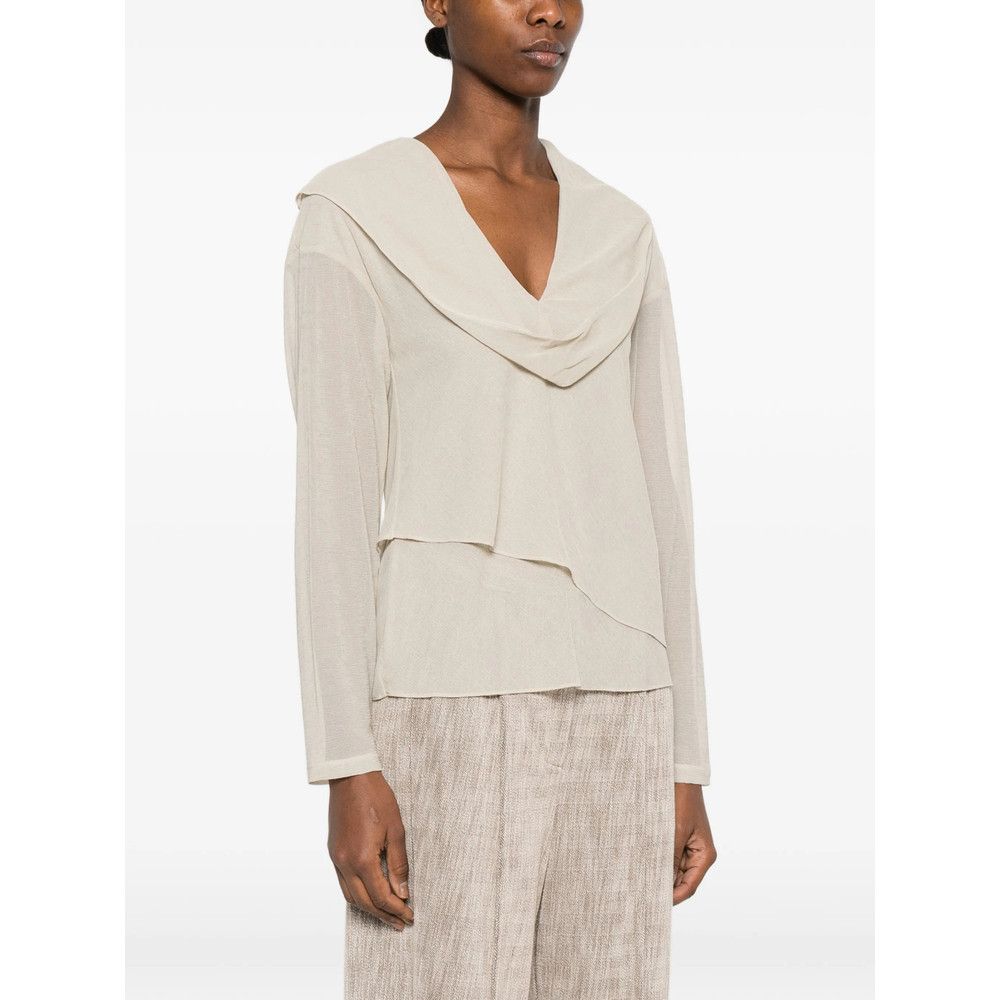 Giorgio Armani Giorgio Armani NEUTRALS Tops - Blouses Size M / US 6-8 / IT 42-44 - 5 Thumbnail