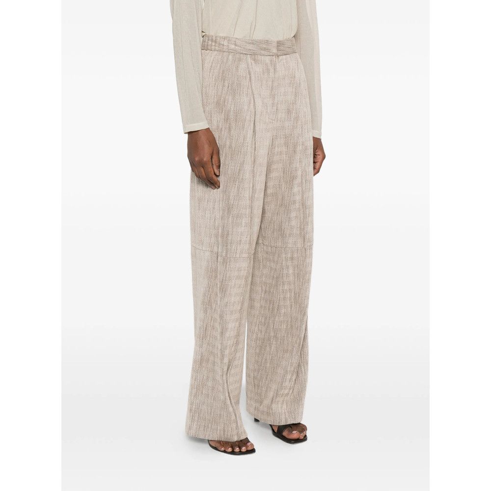 Giorgio Armani Giorgio Armani NEUTRALS Trousers - High-Waisted Trousers Size 30" / US 8 / IT 44 - 2 Thumbnail
