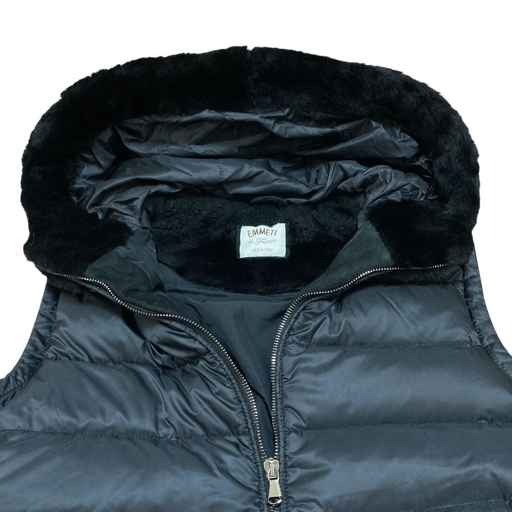 Other Other Emmeti Mouton Nylon Long Down Vest Fur Outerwear DUTY FREE for USA Size ONE SIZE - 4 Thumbnail