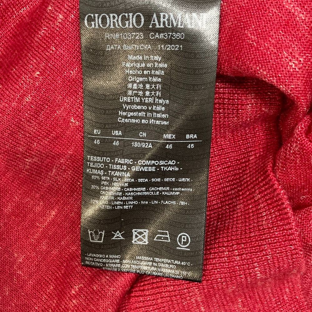 Giorgio Armani Giorgio Armani Giorgio Armani Logo Embroidery Cashmere Blend Knit Sweater Textile Tops DUTY FREE for USA Size ONE SIZE - 5 Thumbnail