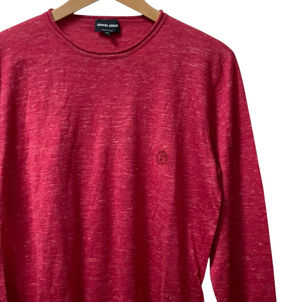 Giorgio Armani Giorgio Armani Giorgio Armani Logo Embroidery Cashmere Blend Knit Sweater Textile Tops DUTY FREE for USA Size ONE SIZE - 2 Thumbnail