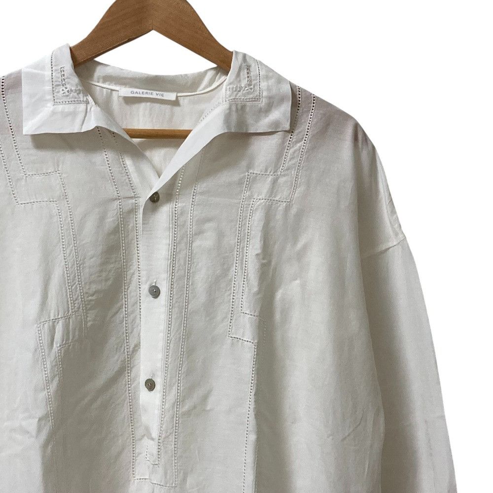Other Other GALERIE VIE Embroidered Stand Collar Shirt Textile Dress Shirt DUTY FREE for USA Size ONE SIZE - 2 Thumbnail