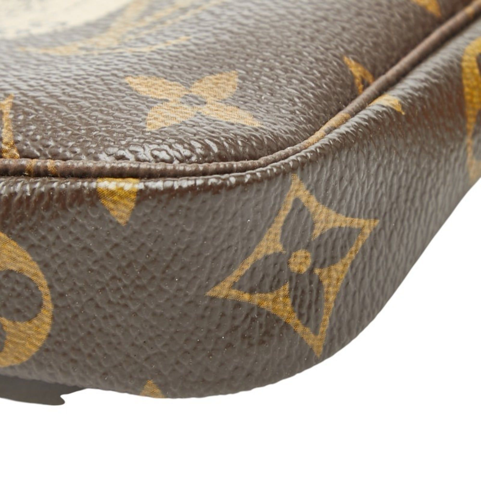 Louis Vuitton Louis Vuitton Monogram Mini Pochette Accessoires Chain Bag/Pouch Handbag M60153 Brown Leather Women's LOUIS VUITTON Size ONE SIZE - 5 Thumbnail