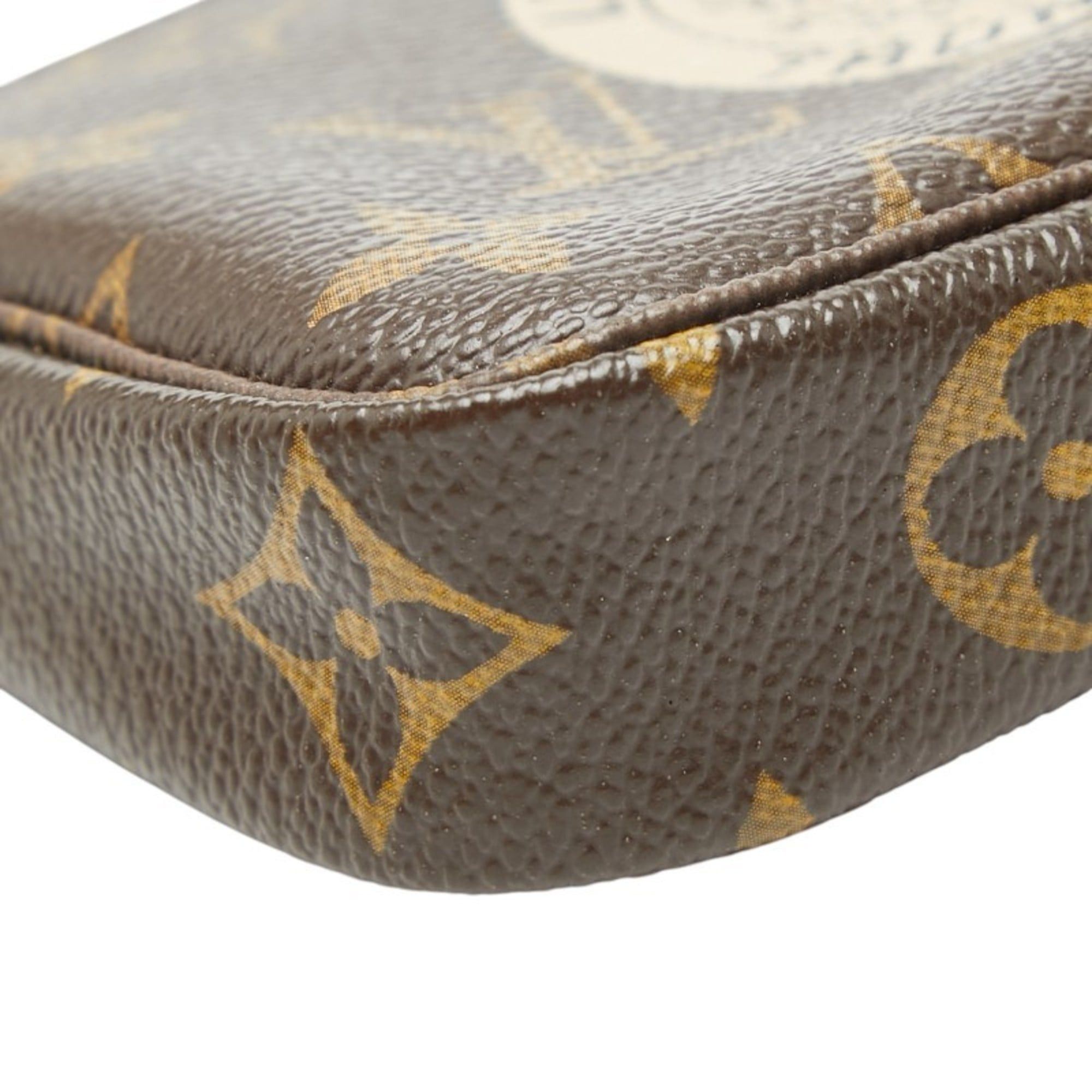 Louis Vuitton Louis Vuitton Monogram Mini Pochette Accessoires Chain Bag/Pouch Handbag M60153 Brown Leather Women's LOUIS VUITTON Size ONE SIZE - 4 Thumbnail