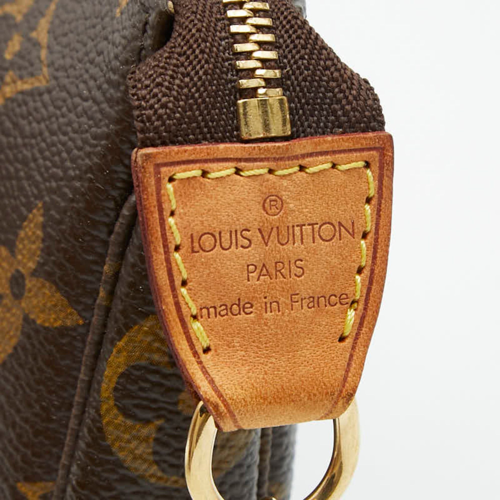 Louis Vuitton Louis Vuitton Monogram Mini Pochette Accessoires Chain Bag/Pouch Handbag M60153 Brown Leather Women's LOUIS VUITTON Size ONE SIZE - 7 Thumbnail