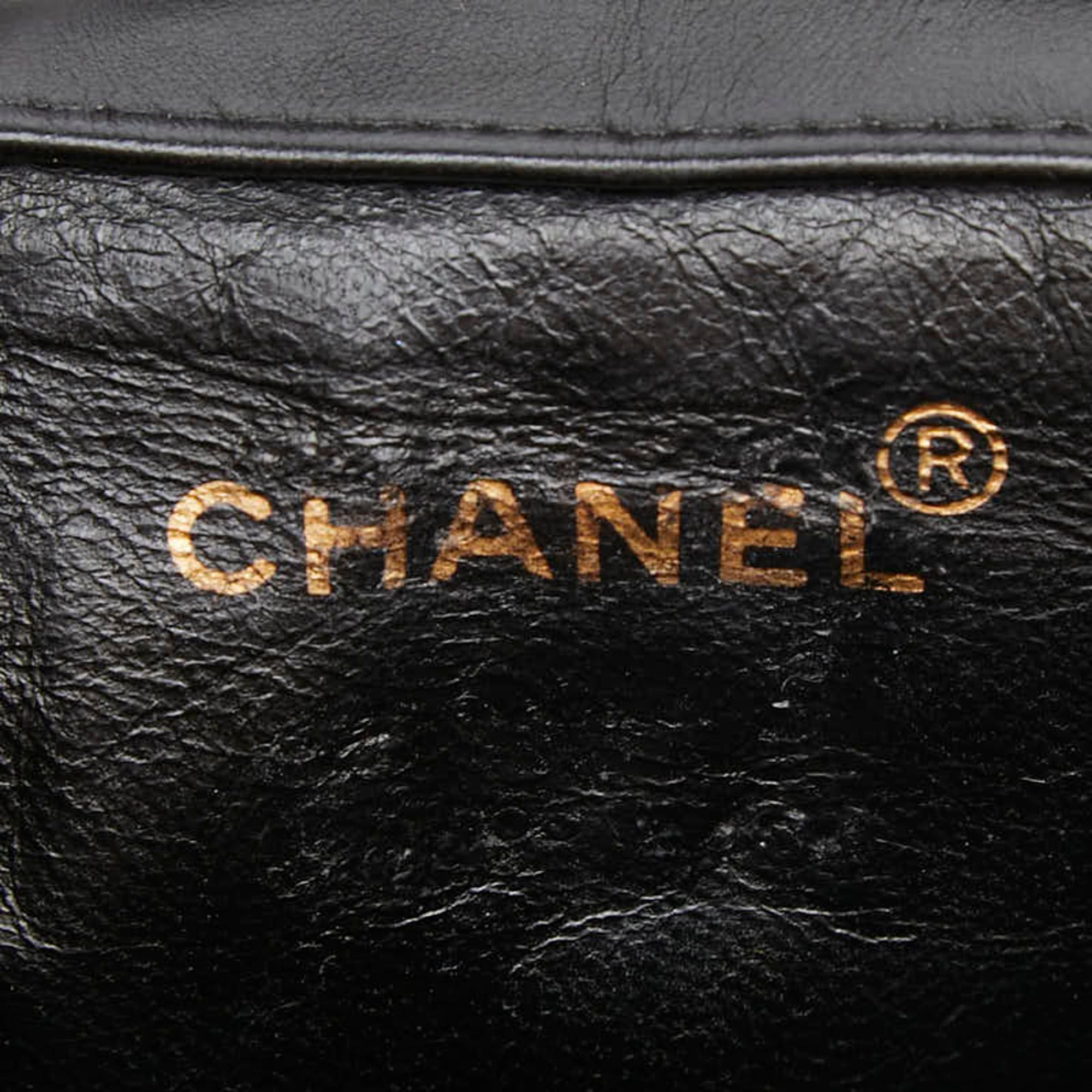 Chanel CHANEL Coco Mark Matelasse Mini Backpack A10177 Black Lambskin Women's Size ONE SIZE - 12 Thumbnail