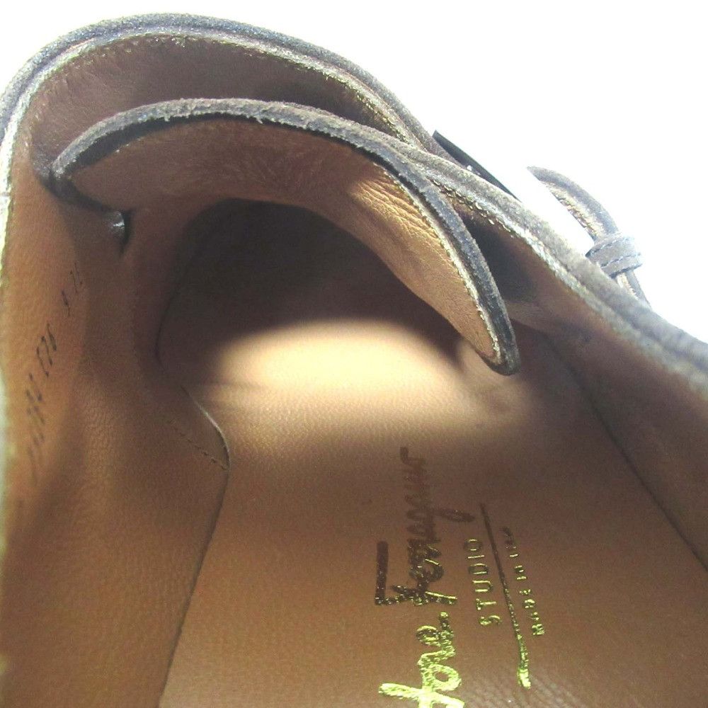 Salvatore Ferragamo Salvatore Ferragamo Salvatore Ferragamo Single Monk Strap Suede Business Shoes Leather Shoes DUTY FREE for USA Size ONE SIZE - 9 Thumbnail