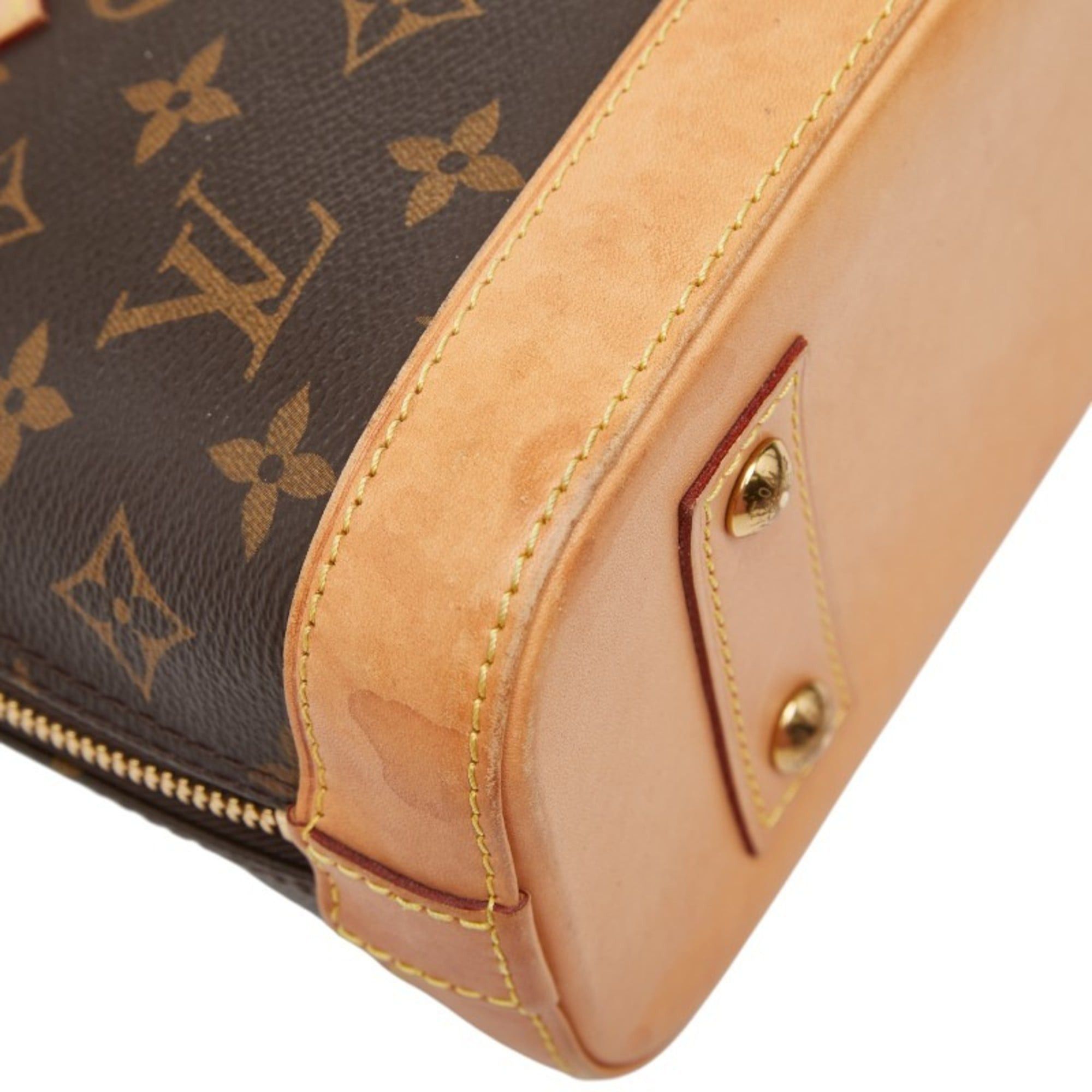 Louis Vuitton Louis Vuitton Monogram Alma BB Handbag/Shoulder Bag, 2-Way, M53152, Brown Leather, Women's, LOUIS VUITTON Size ONE SIZE - 5 Thumbnail