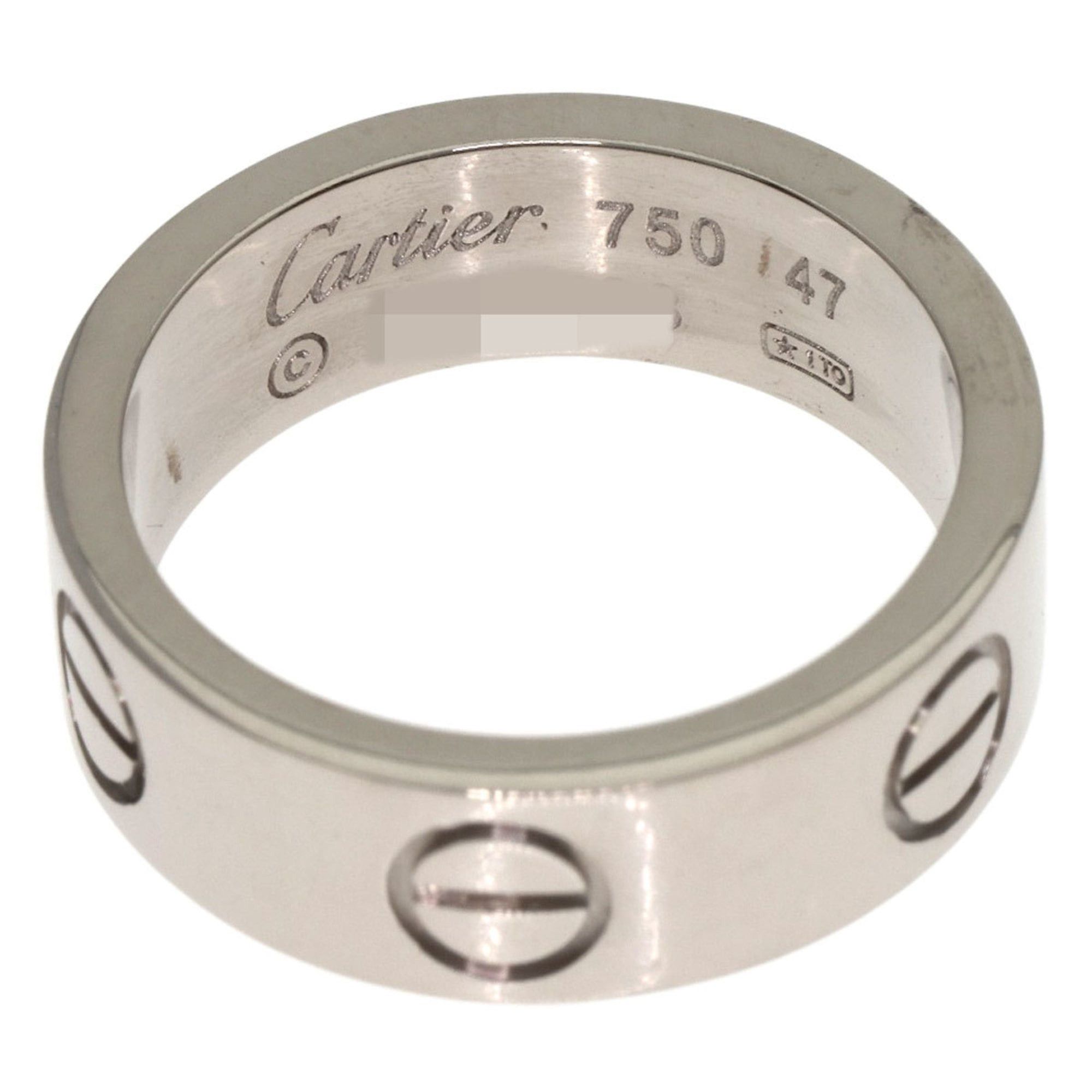 Cartier Cartier Love Ring #47 18K White Gold Women's Size ONE SIZE - 4 Thumbnail